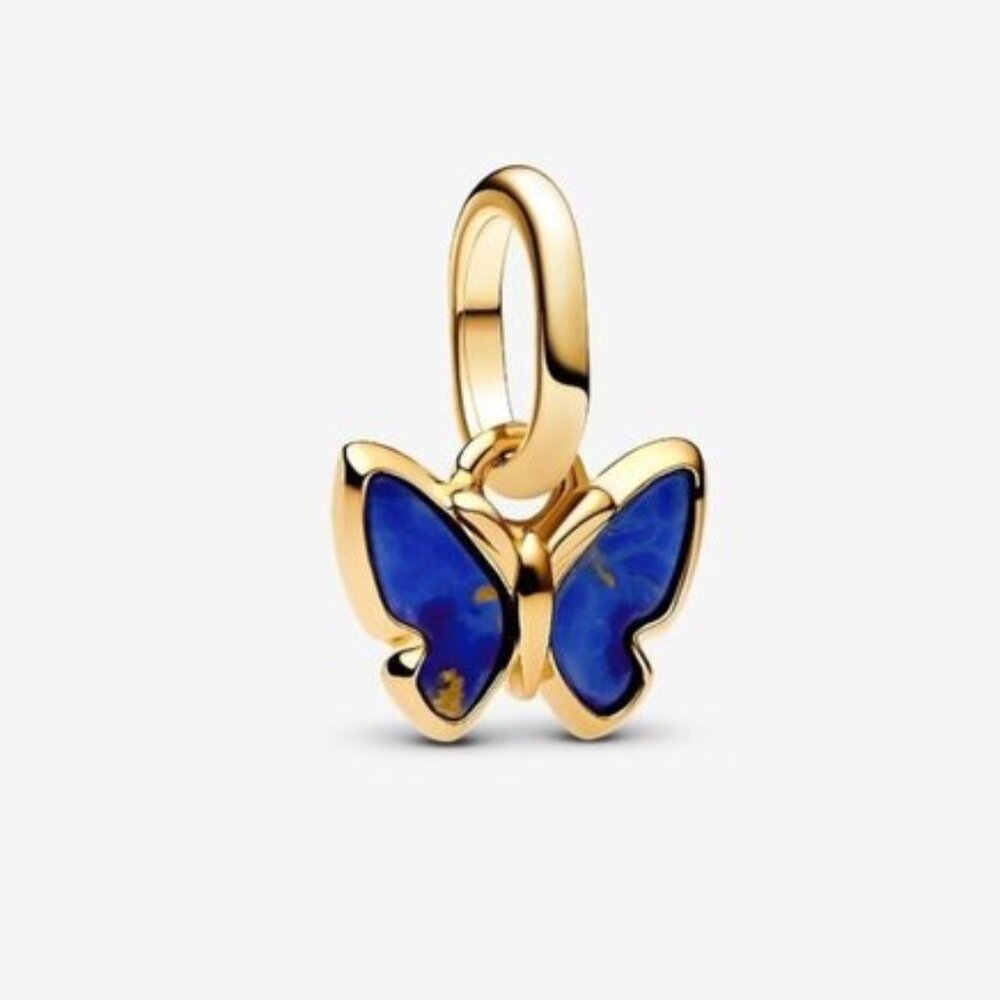 Pandora Blue Butterfly Mini Dangle Charm